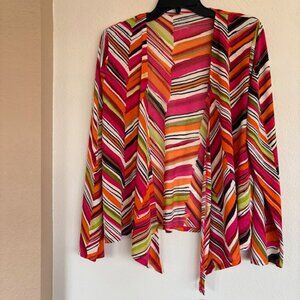 Investments Soft Separates Womens S Open Cardigan Lightweight Long Sleeve NWT